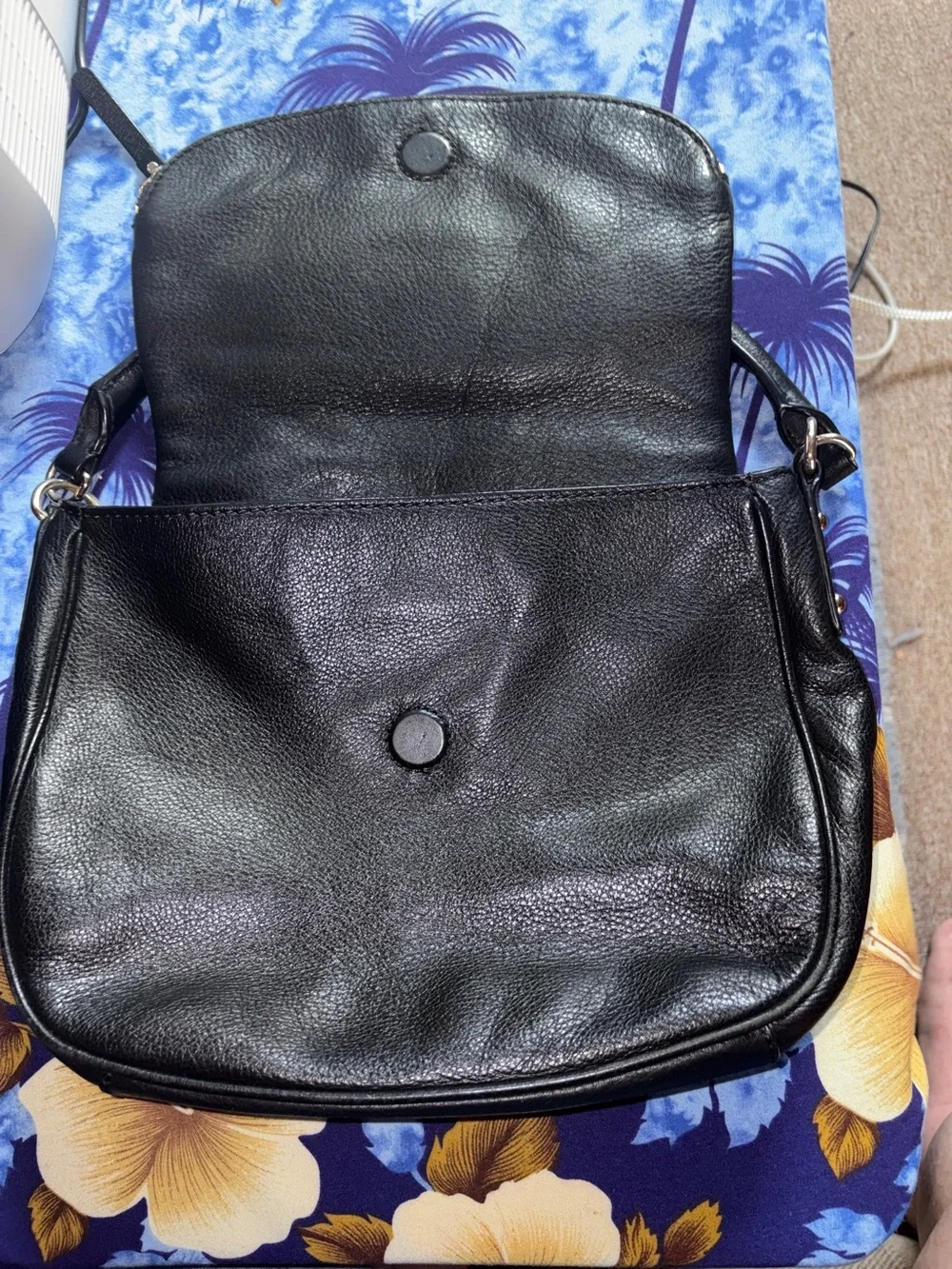 kate spade Black Leather Shoulder Bag - Classic Pebbled Crossbody